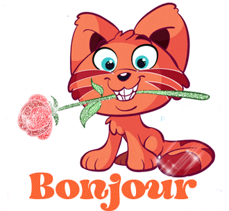 Gif animé bonjour sourire
